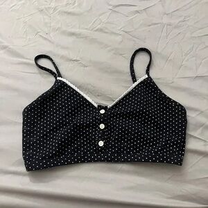 BRANDY MELVILLE BRA WOMENS TIFFANY POLKA DOT BRAND NEW WITH TAGS ONE SIZE